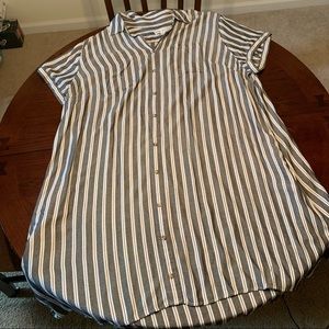 White and grey dress